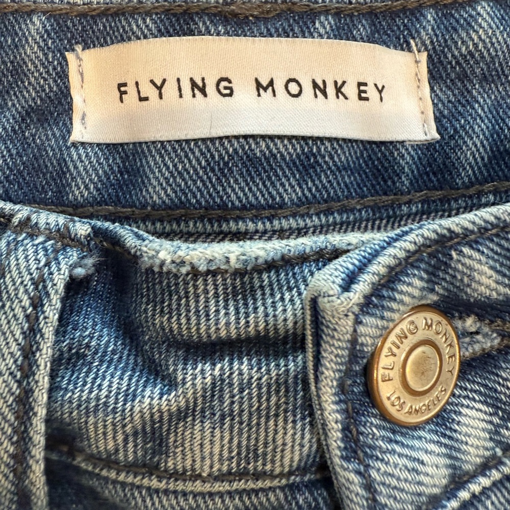 Flying Monkey Ripped Blue Jeans - Picture 4 of 6